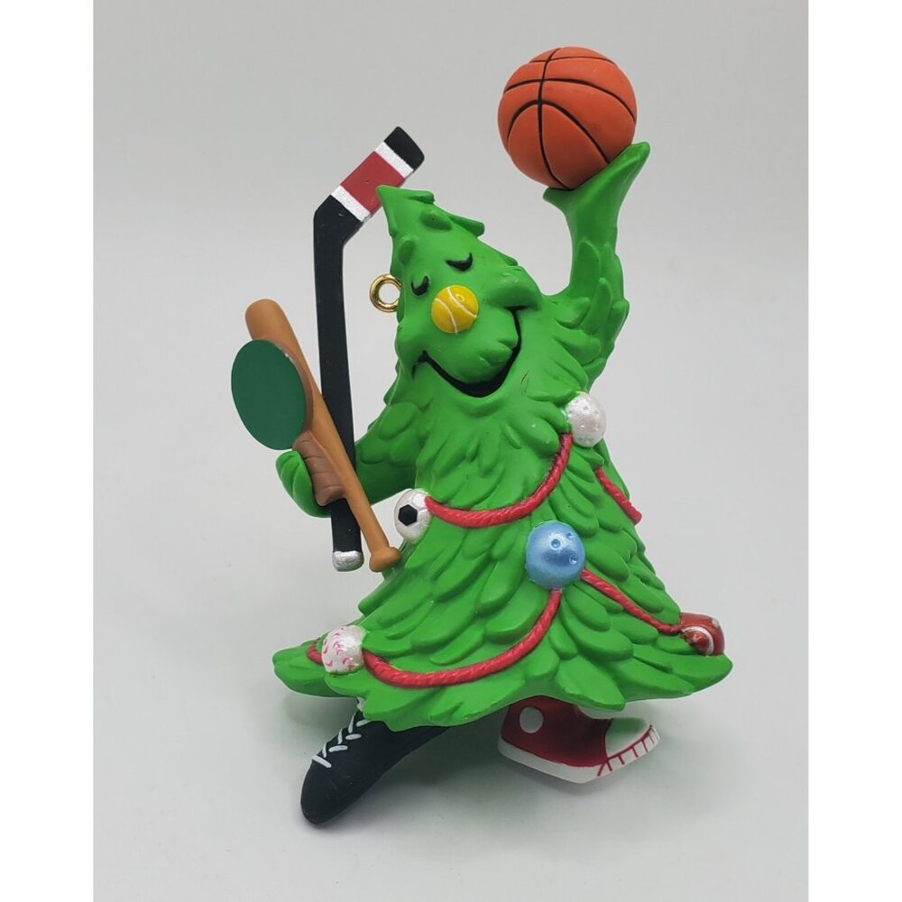 2000 Hallmark Keepsake Christmas Ornament "Tree Guy" Sports Theme